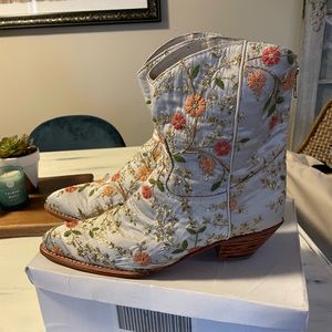 Free People Floral Cowboy Boot